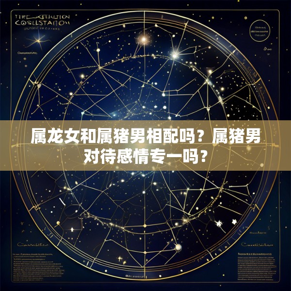 属龙女和属猪男相配吗？属猪男对待感情专一吗？