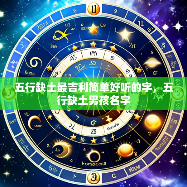 五行缺土最吉利简单好听的字，五行缺土男孩名字
