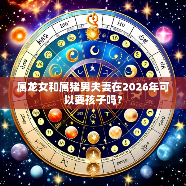 属龙女和属猪男夫妻在2026年可以要孩子吗？