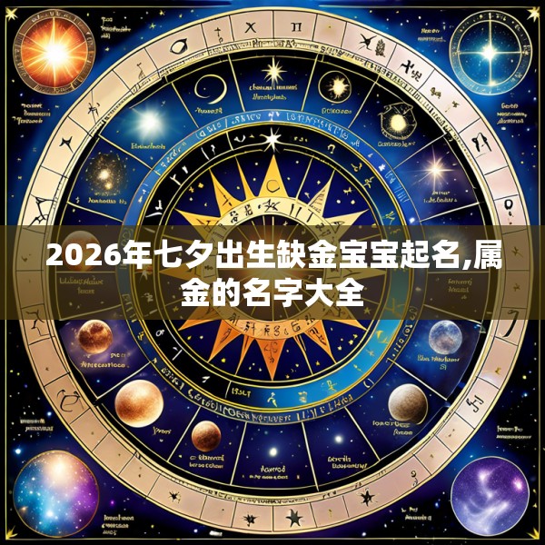 2026年七夕出生缺金宝宝起名,属金的名字大全