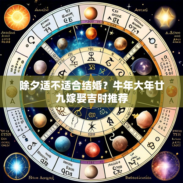 除夕适不适合结婚?牛年大年廿九嫁娶吉时推荐