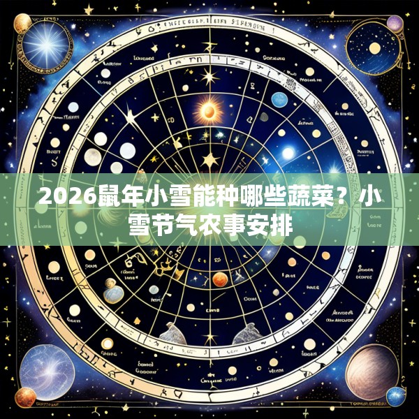 2026鼠年小雪能种哪些蔬菜？小雪节气农事安排