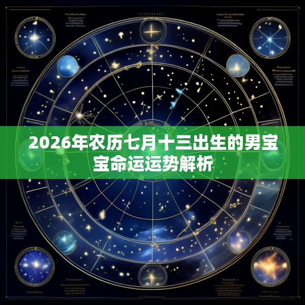 2026年农历七月十三出生的男宝宝命运运势解析