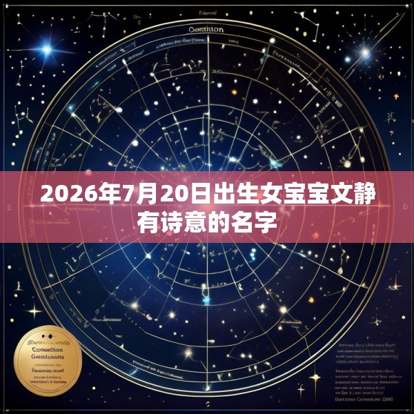 2026年7月20日出生女宝宝文静有诗意的名字
