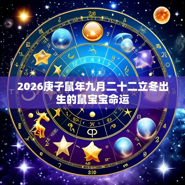 2026庚子鼠年九月二十二立冬出生的鼠宝宝命运