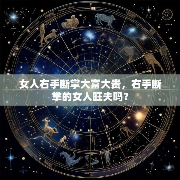 女人右手断掌大富大贵，右手断掌的女人旺夫吗？
