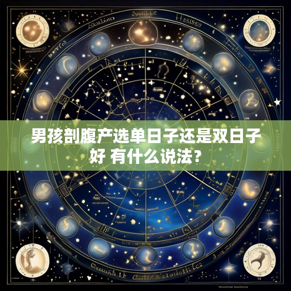 男孩剖腹产选单日子还是双日子好 有什么说法?