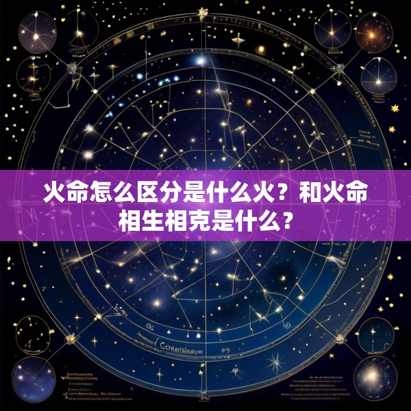 火命怎么区分是什么火?和火命相生相克是什么?
