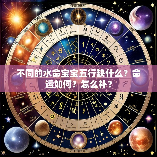 不同的水命宝宝五行缺什么？命运如何？怎么补？