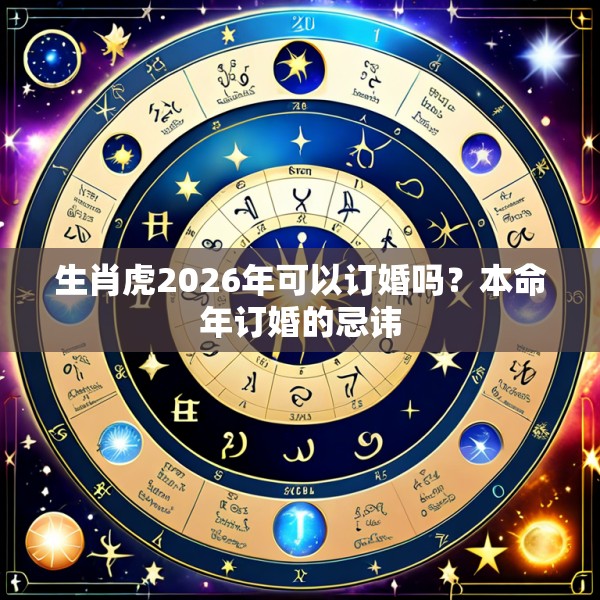 生肖虎2026年可以订婚吗？本命年订婚的忌讳