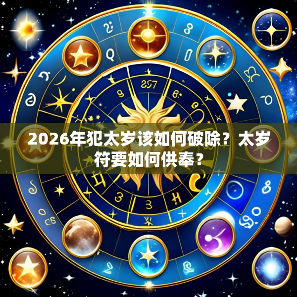2026年犯太岁该如何破除？太岁符要如何供奉？