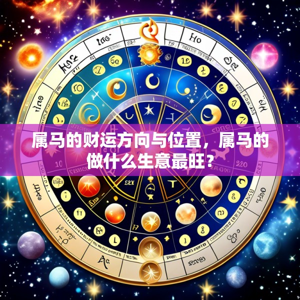 属马的财运方向与位置，属马的做什么生意最旺？