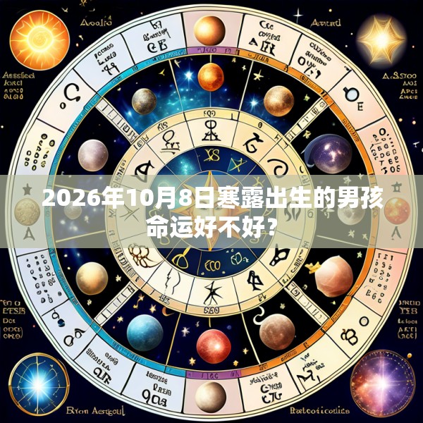 2026年10月8日寒露出生的男孩命运好不好？