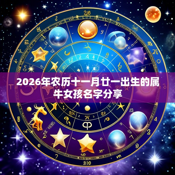 2026年农历十一月廿一出生的属牛女孩名字分享