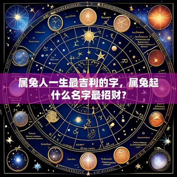 属兔人一生最吉利的字，属兔起什么名字最招财？