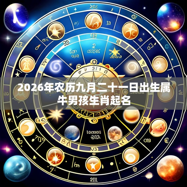 2026年农历九月二十一日出生属牛男孩生肖起名