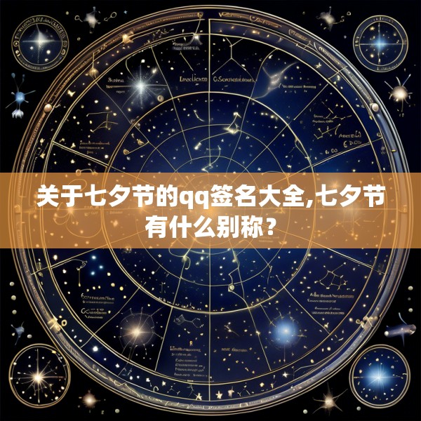 关于七夕节的qq签名大全,七夕节有什么别称?
