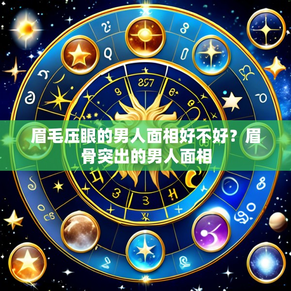 眉毛压眼的男人面相好不好?眉骨突出的男人面相