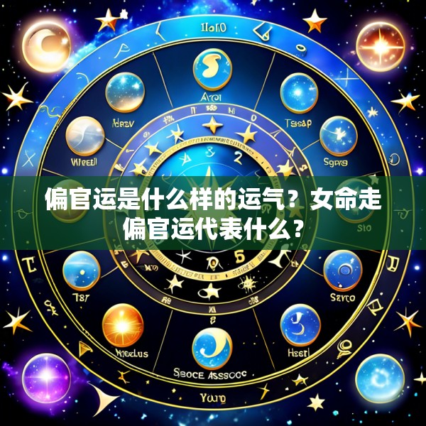 偏官运是什么样的运气?女命走偏官运代表什么?