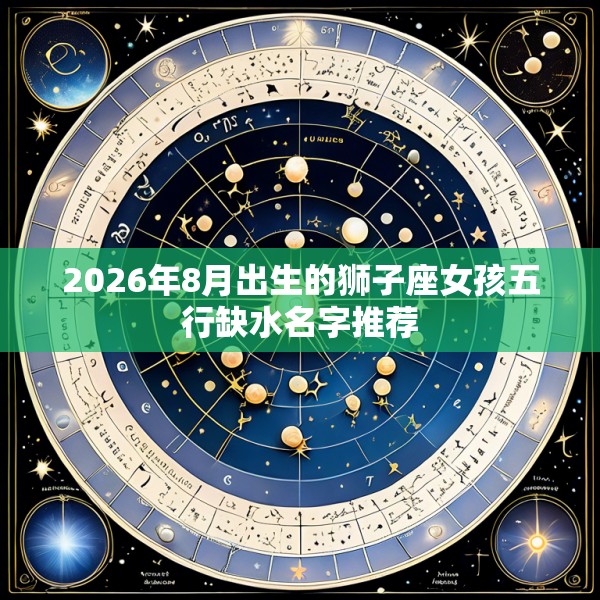 2026年8月出生的狮子座女孩五行缺水名字推荐