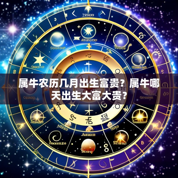 属牛农历几月出生富贵?属牛哪天出生大富大贵?