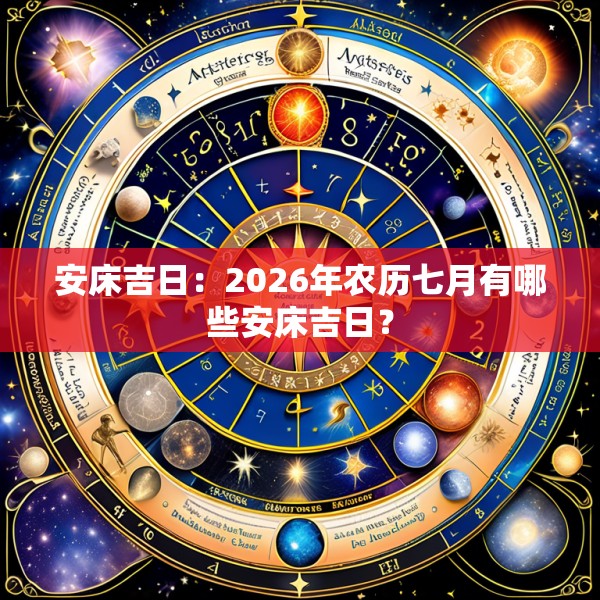 安床吉日：2026年农历七月有哪些安床吉日？