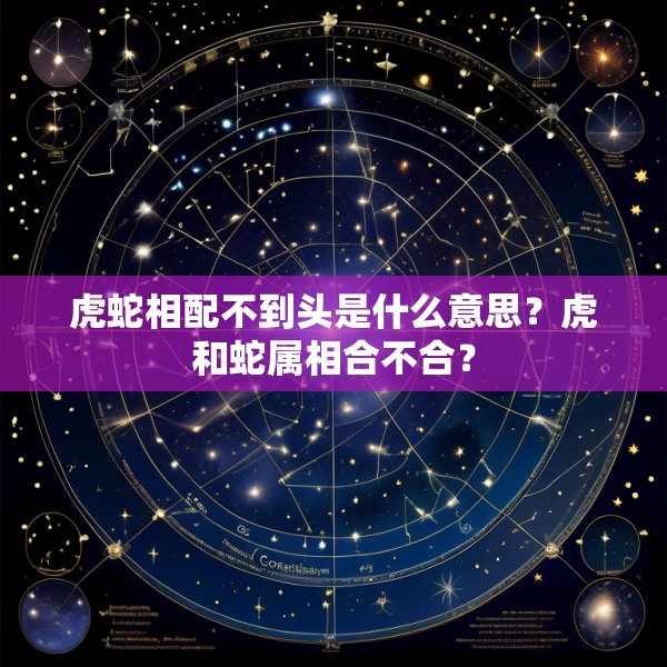 虎蛇相配不到头是什么意思?虎和蛇属相合不合?