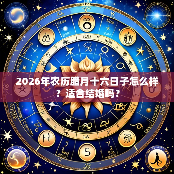 2026年农历腊月十六日子怎么样？适合结婚吗？