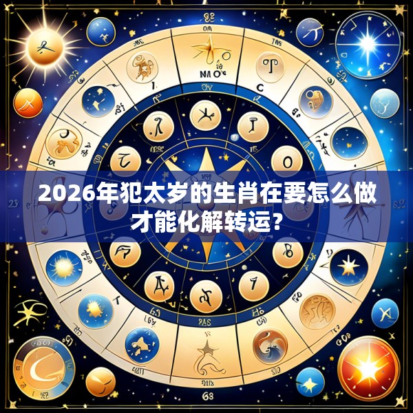 2026年犯太岁的生肖在要怎么做才能化解转运?