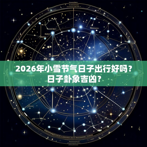 2026年小雪节气日子出行好吗？日子卦象吉凶？