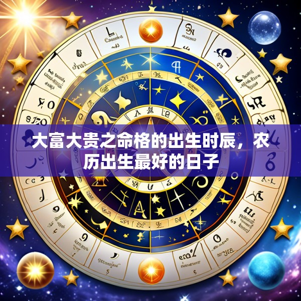 大富大贵之命格的出生时辰，农历出生最好的日子
