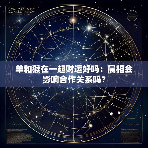 羊和猴在一起财运好吗：属相会影响合作关系吗？