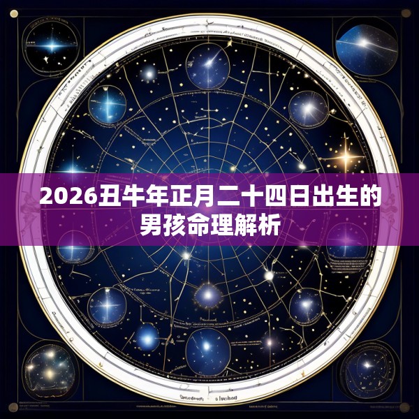 2026丑牛年正月二十四日出生的男孩命理解析