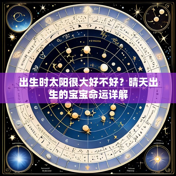 出生时太阳很大好不好？晴天出生的宝宝命运详解