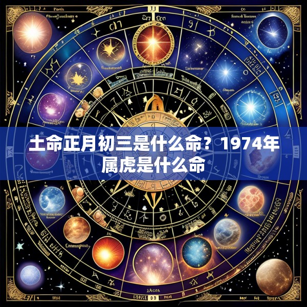 土命正月初三是什么命？1974年属虎是什么命