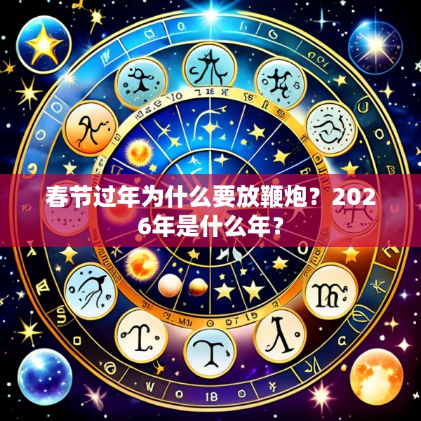春节过年为什么要放鞭炮?2026年是什么年?