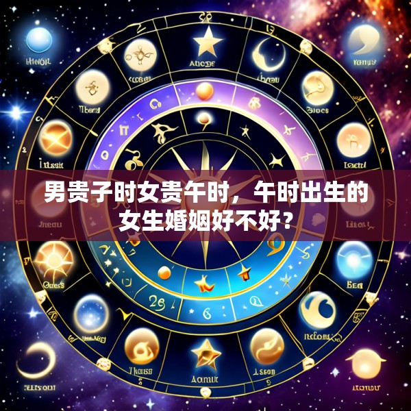 男贵子时女贵午时，午时出生的女生婚姻好不好？