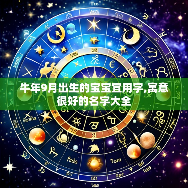 牛年9月出生的宝宝宜用字,寓意很好的名字大全