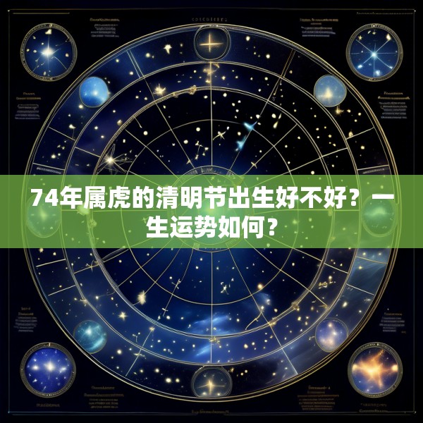74年属虎的清明节出生好不好?一生运势如何?