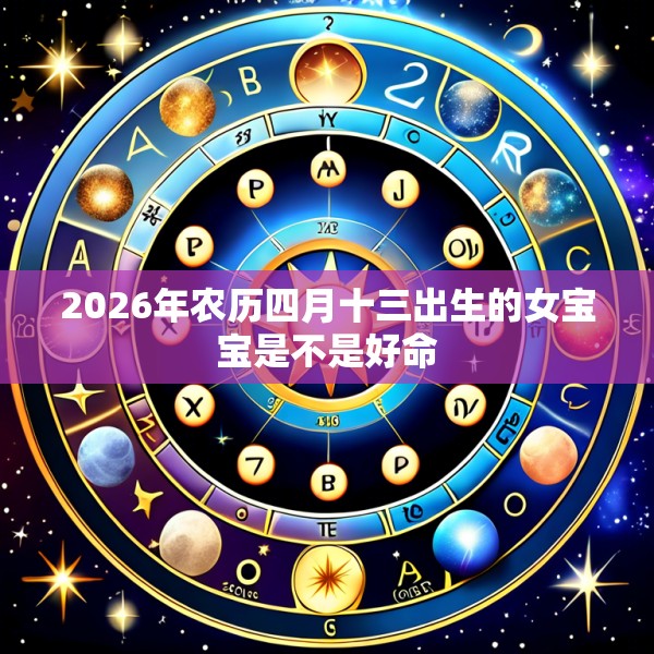 2026年农历四月十三出生的女宝宝是不是好命