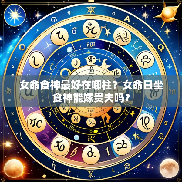 女命食神最好在哪柱?女命日坐食神能嫁贵夫吗?