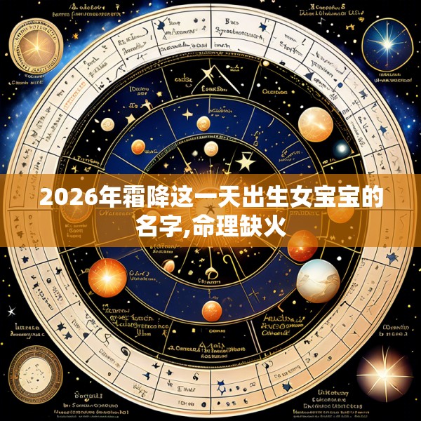 2026年霜降这一天出生女宝宝的名字,命理缺火