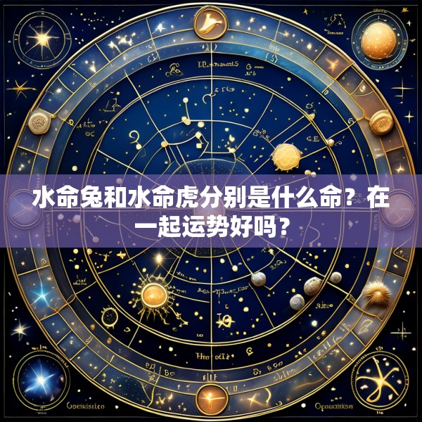 水命兔和水命虎分别是什么命？在一起运势好吗？