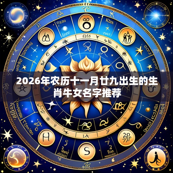 2026年农历十一月廿九出生的生肖牛女名字推荐