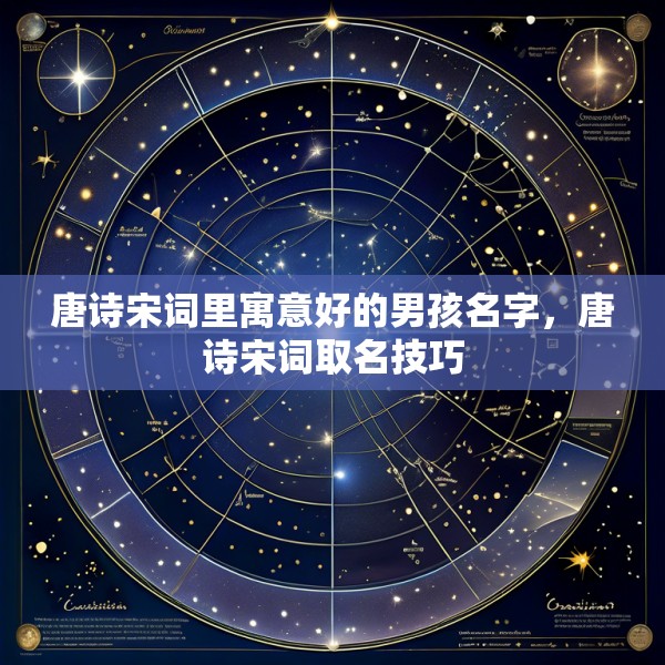 唐诗宋词里寓意好的男孩名字，唐诗宋词取名技巧