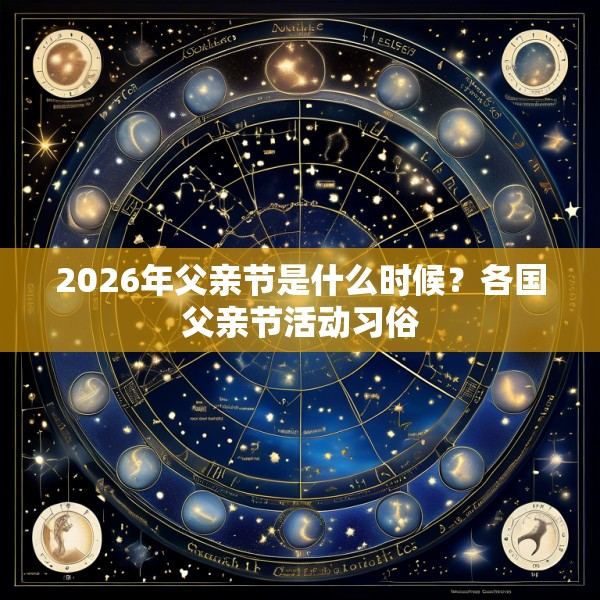 2026年父亲节是什么时候？各国父亲节活动习俗