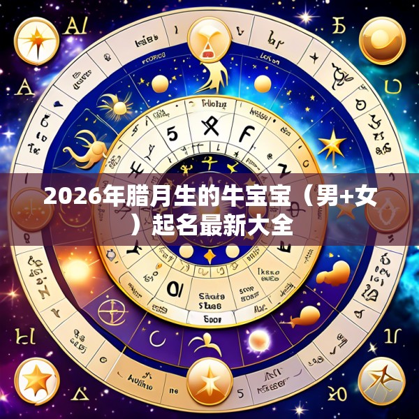 2026年腊月生的牛宝宝(男+女)起名最新大全