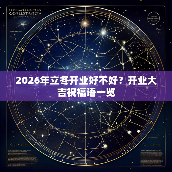 2026年立冬开业好不好?开业大吉祝福语一览