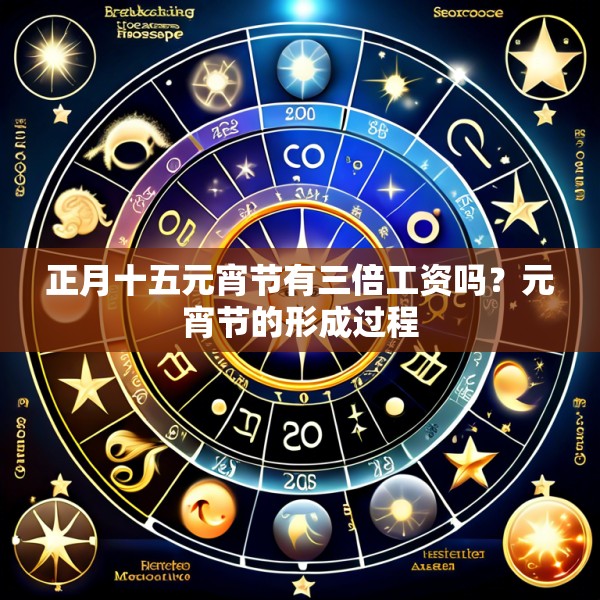 正月十五元宵节有三倍工资吗?元宵节的形成过程