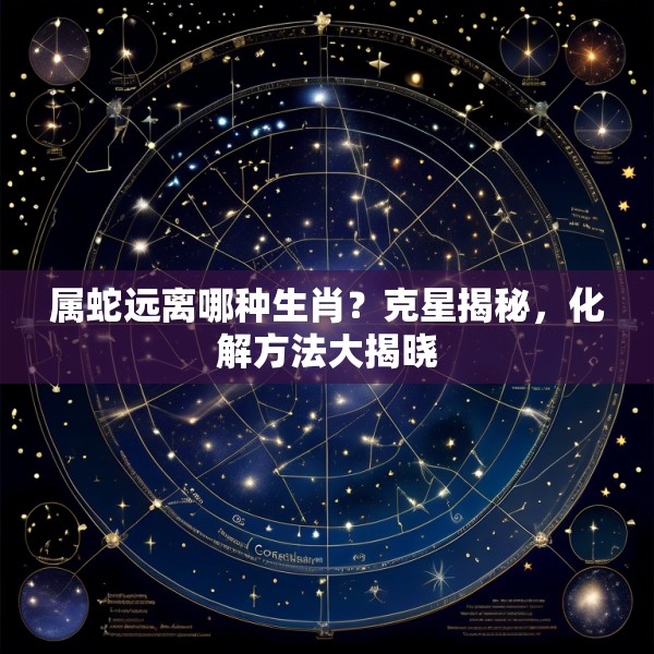 属蛇远离哪种生肖?克星揭秘,化解方法大揭晓